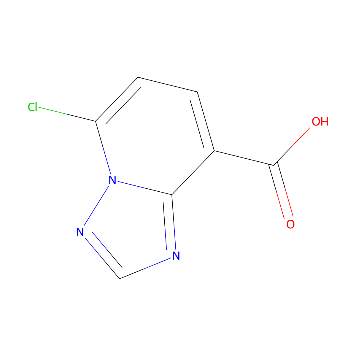 5-Chloro-[1,2,4]triazolo[1,5-A]pyridine-8-carboxylic acid molecular structure, CAS 1823955-87-8