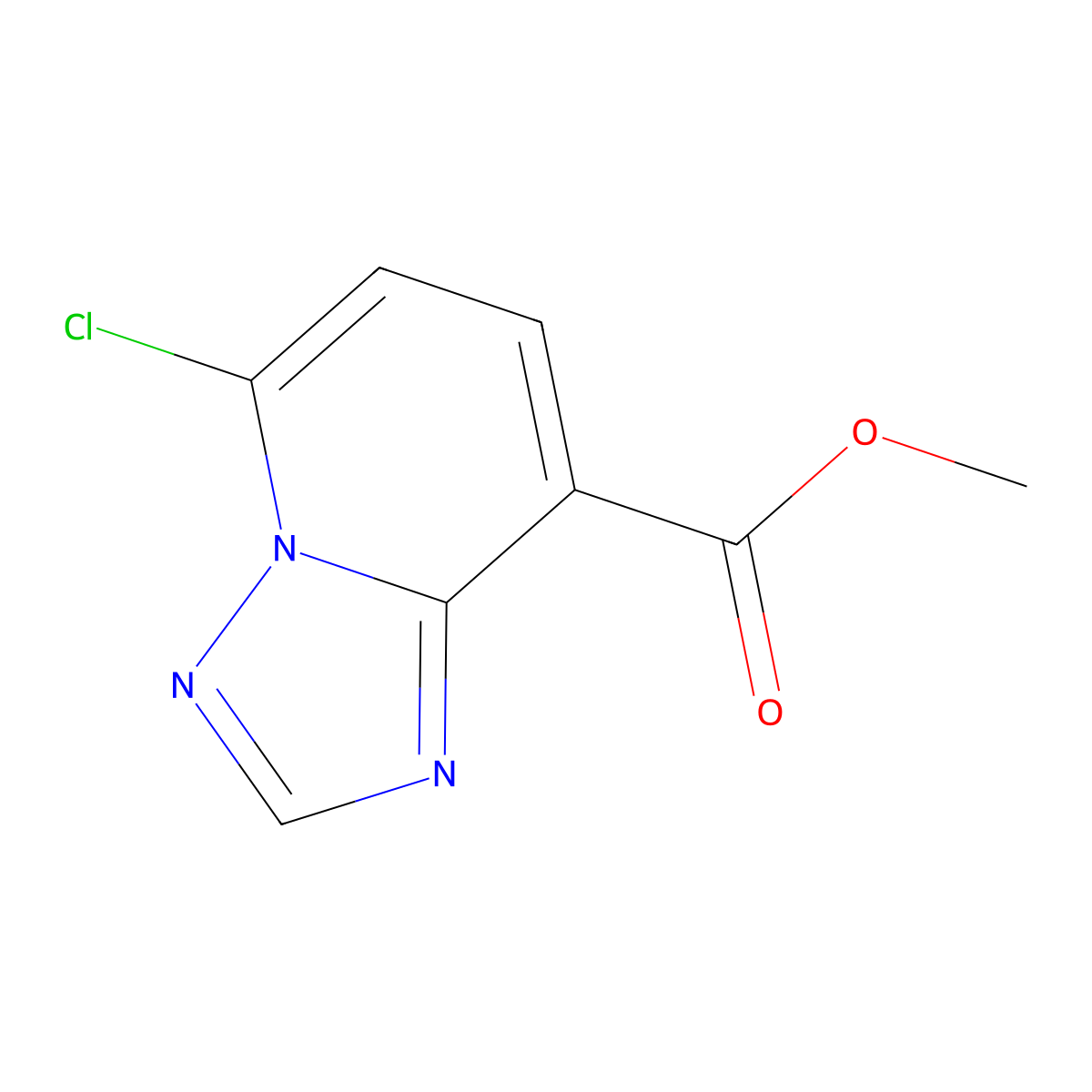Methyl 5-chloro-[1,2,4]triazolo[1,5-a]pyridine-8-carboxylate molecular structure, CAS 1823956-00-8