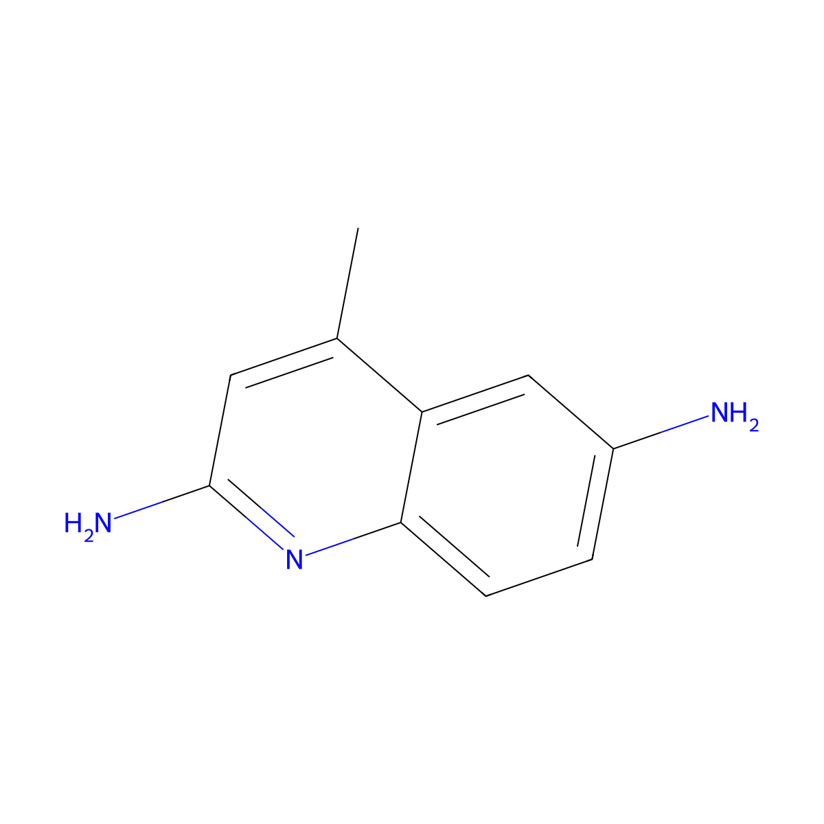 4-Methylquinoline-2,6-Diamine molecular structure, CAS 1823958-42-4