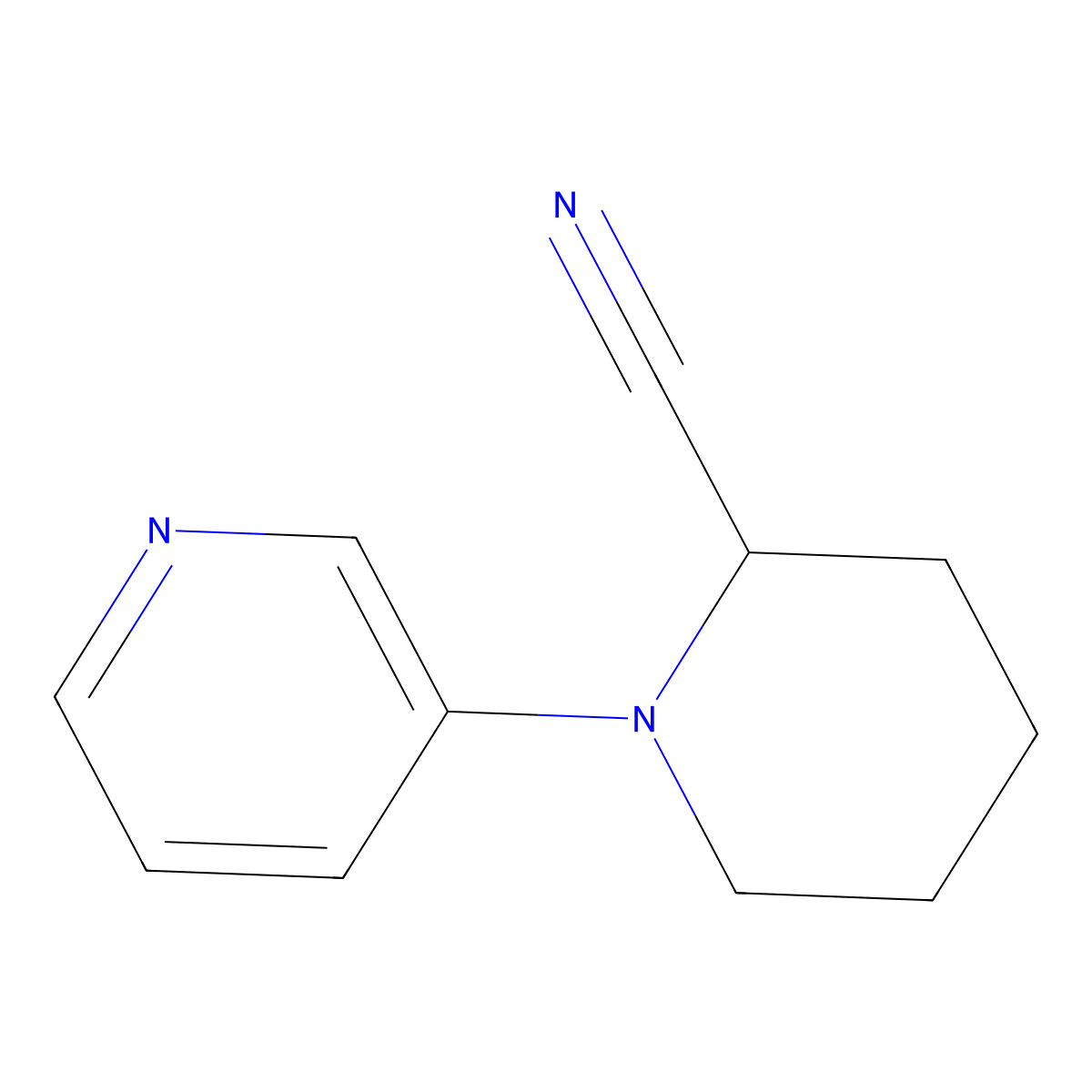 1-(Pyridin-3-yl)piperidine-2-carbonitrile molecular structure, CAS 1823959-09-6