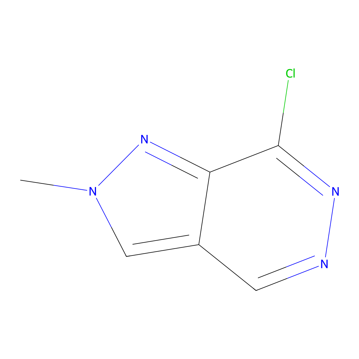 7-Chloro-2-methyl-2H-pyrazolo[3,4-d]pyridazine molecular structure, CAS 1823960-49-1
