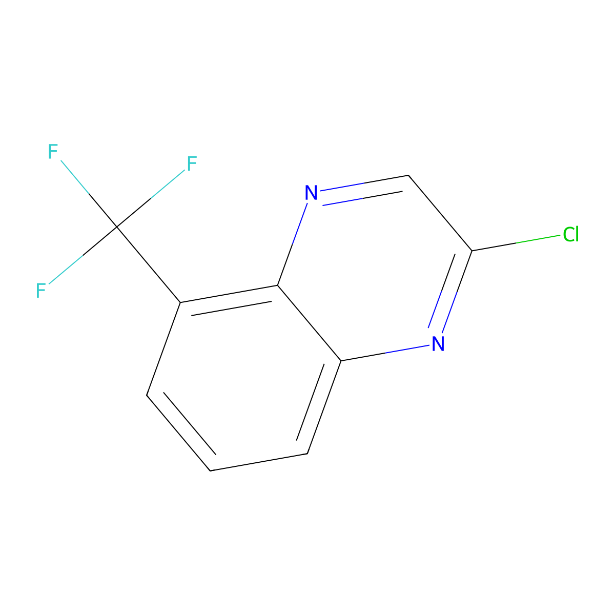 2-Chloro-5-(trifluoromethyl)quinoxaline molecular structure, CAS 1823960-79-7