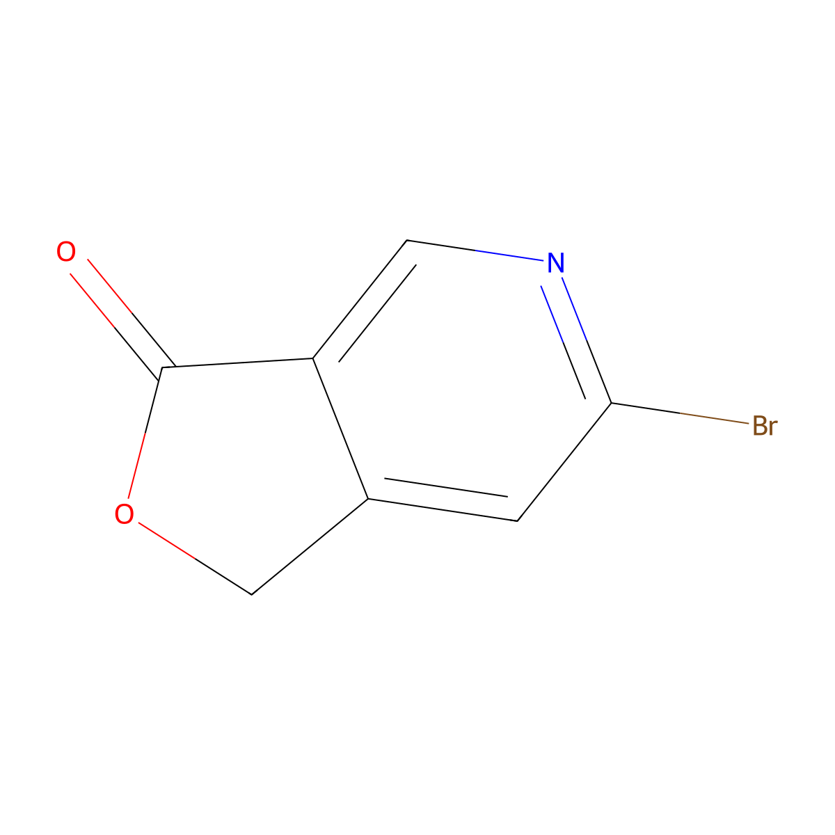 6-bromo-1H-furo[3,4-c]pyridin-3-one molecular structure, CAS 1823965-87-2