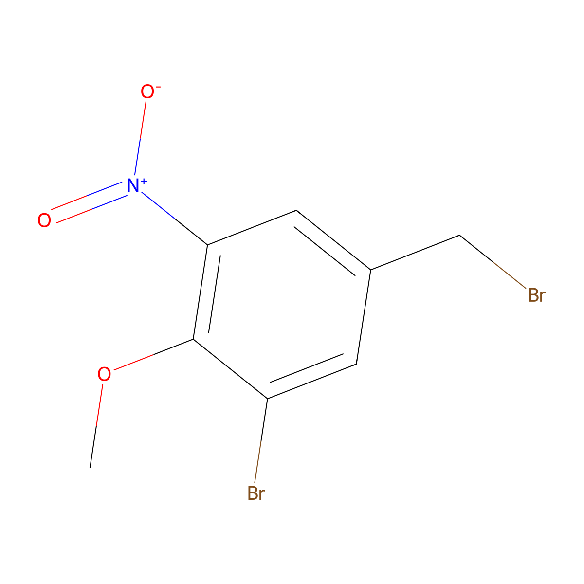 3-Bromo-4-methoxy-5-nitrobenzyl bromide molecular structure, CAS 1823966-07-9