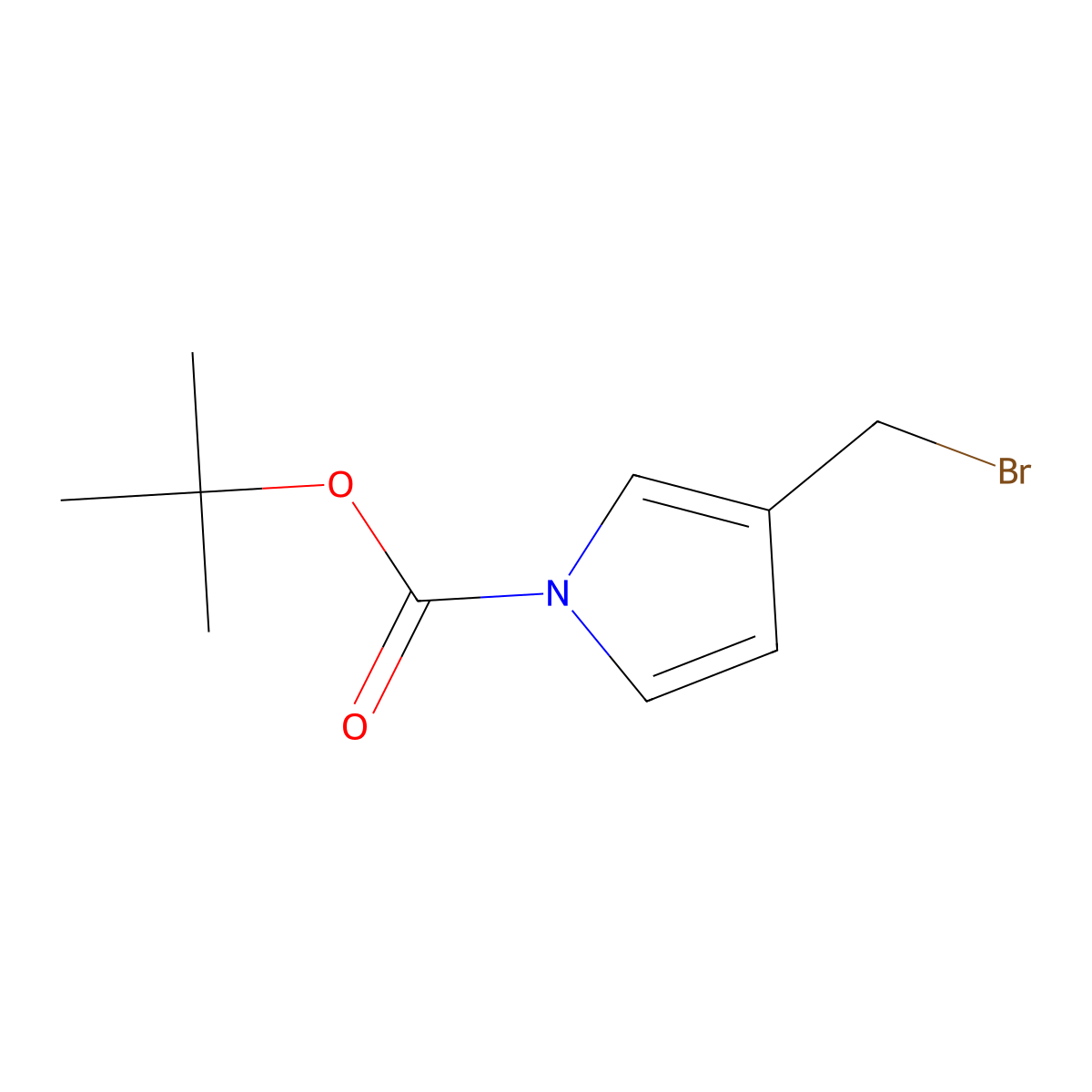 1-Boc-3-(bromomethyl)pyrrole molecular structure, CAS 1823967-52-7