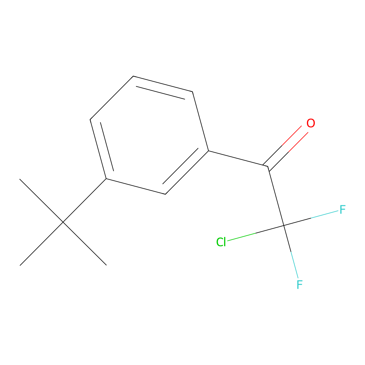 1-(3-(Tert-butyl)phenyl)-2-chloro-2,2-difluoroethanone molecular structure, CAS 1823973-45-0