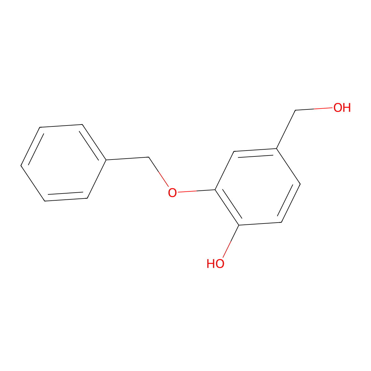 2-(Benzyloxy)-4-(hydroxymethyl)phenol molecular structure, CAS 1823981-87-8
