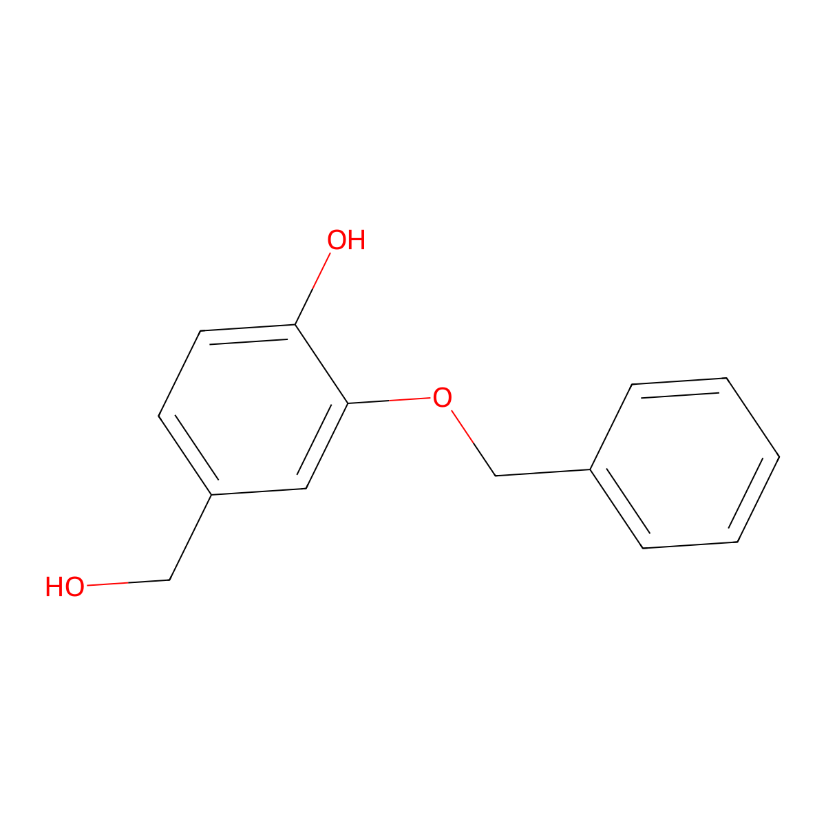 2-(Benzyloxy)-4-(hydroxymethyl)phenol molecular structure, CAS 1823981-87-8