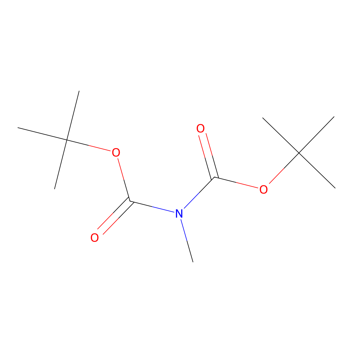tert-Butyl N-[(tert-butoxy)carbonyl]-N-methylcarbamate molecular structure, CAS 1823995-56-7