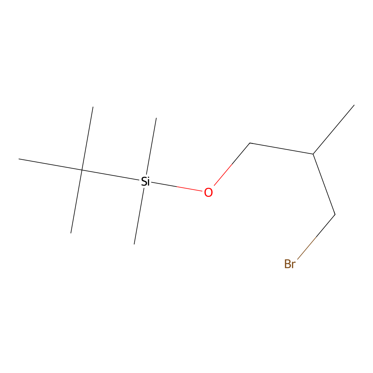 (3-Bromo-2-methylpropoxy)(tert-butyl)dimethylsilane molecular structure, CAS 1823997-71-2
