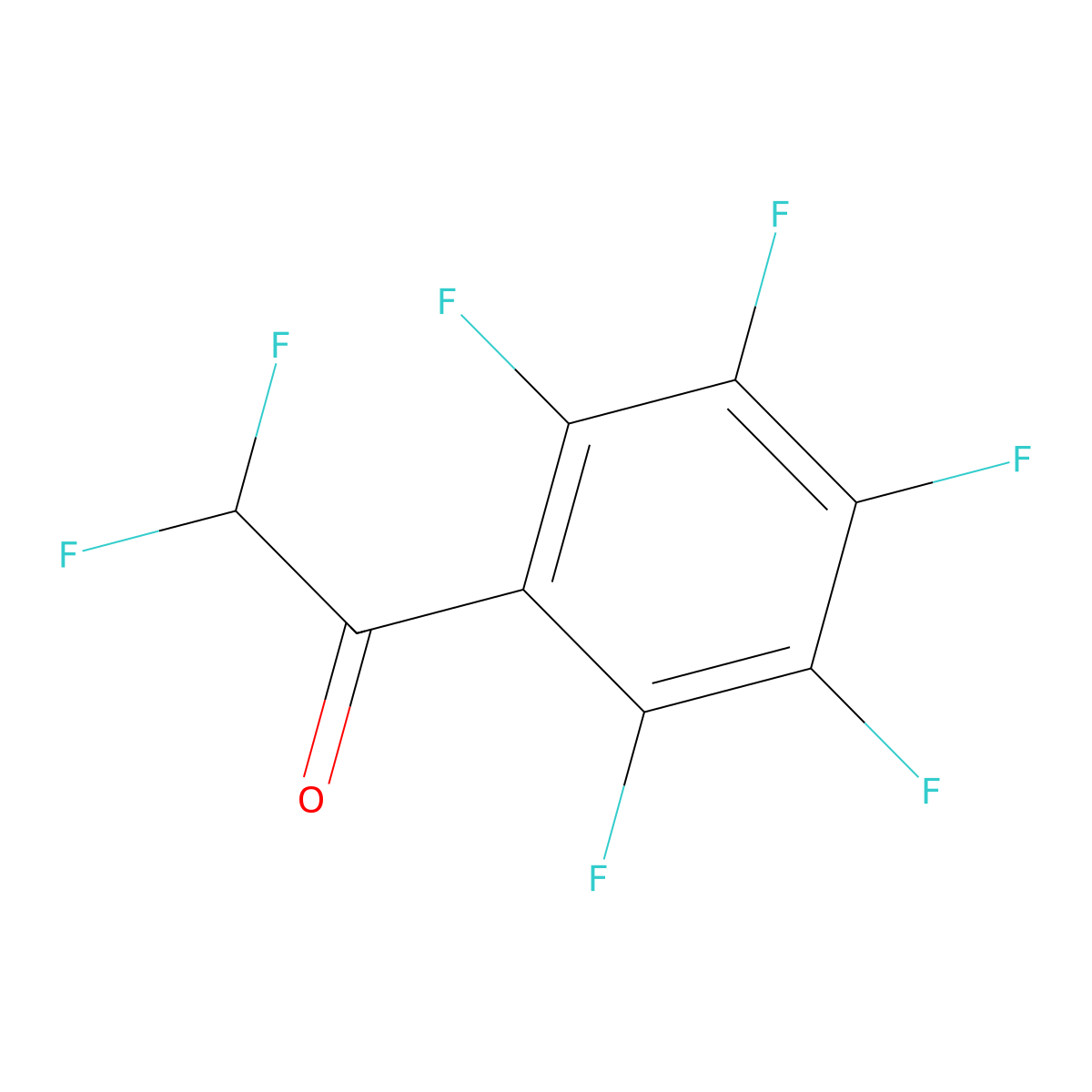 2,2-Difluoro-1-(perfluorophenyl)ethanone molecular structure, CAS 1823998-31-7