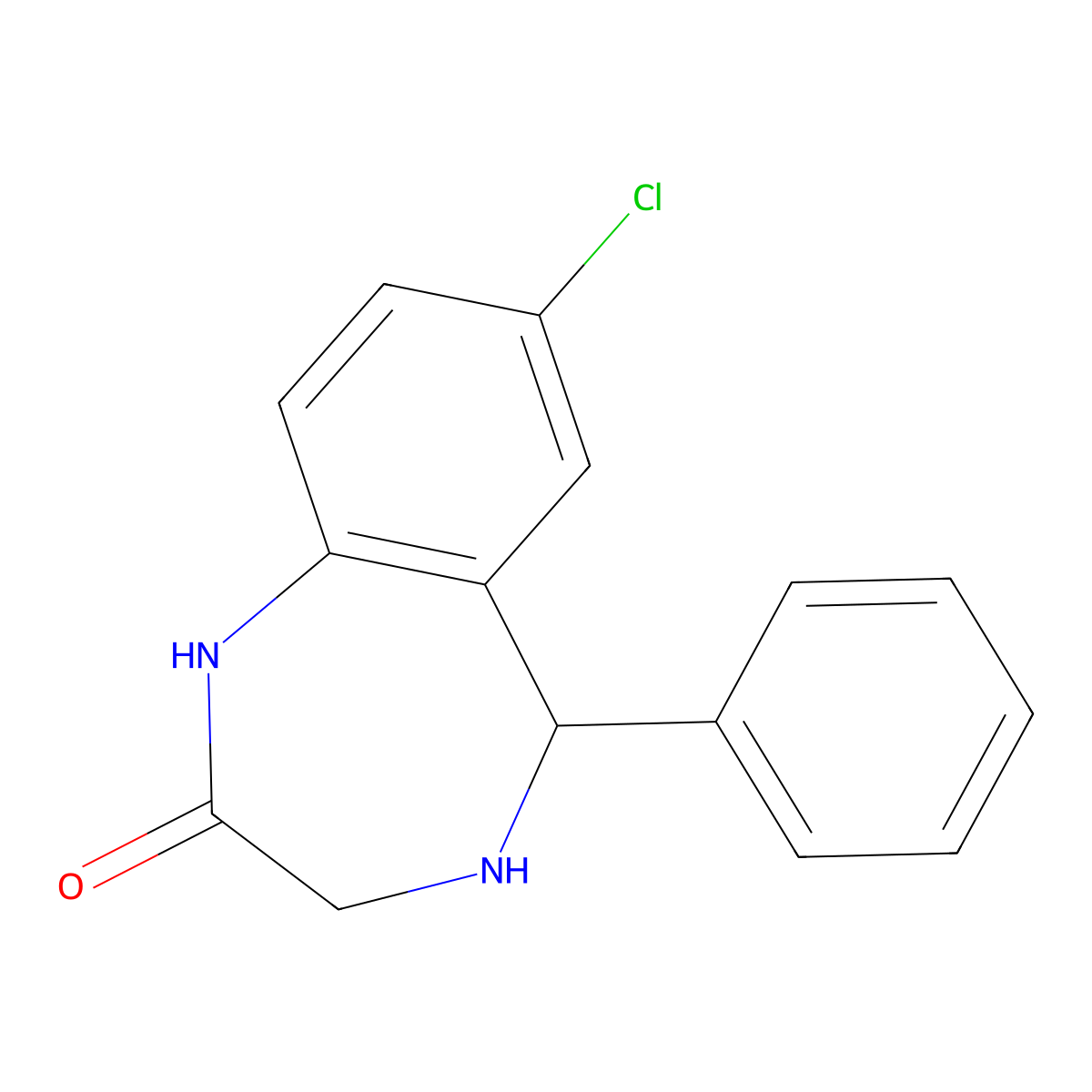 1-Demethyl-4,5-dihydrodiazepam molecular structure, CAS 1824-69-7
