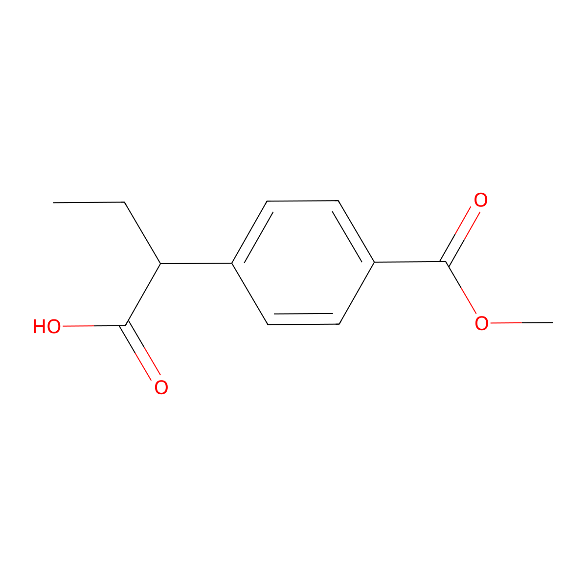 2-[4-(Methoxycarbonyl)phenyl]butanoic acid molecular structure, CAS 1824007-35-3