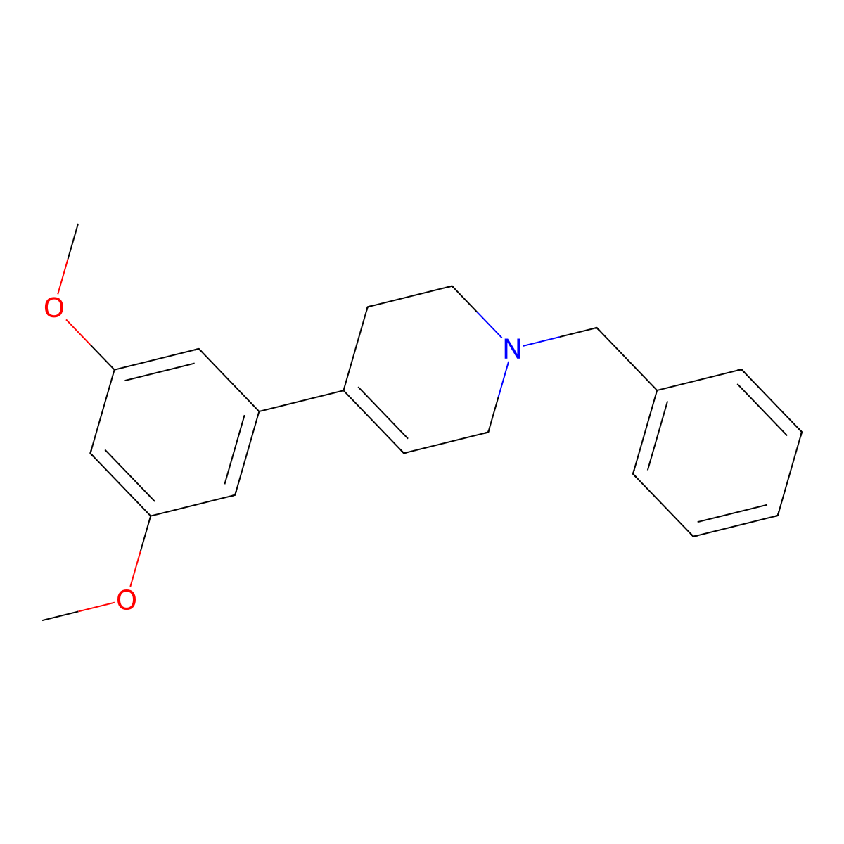 4-(3,5-Dimethoxyphenyl)-1,2,3,6-tetrahydro-1-(phenylmethyl)pyridine molecular structure, CAS 1824008-08-3