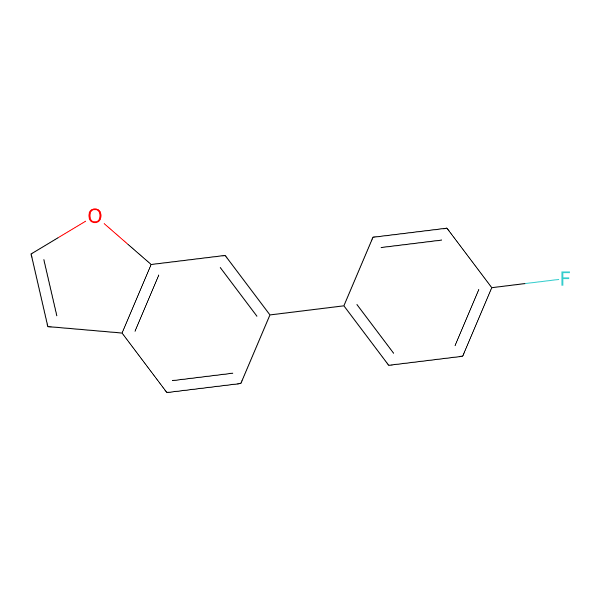 6-(4-Fluorophenyl)benzofuran molecular structure, CAS 1824017-20-0