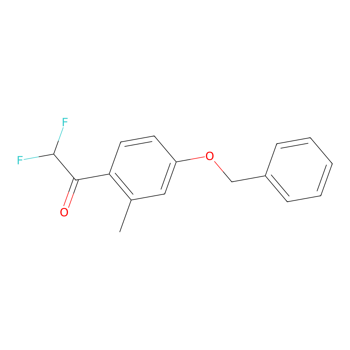 1-(4-(Benzyloxy)-2-methylphenyl)-2,2-difluoroethanone molecular structure, CAS 1824019-63-7