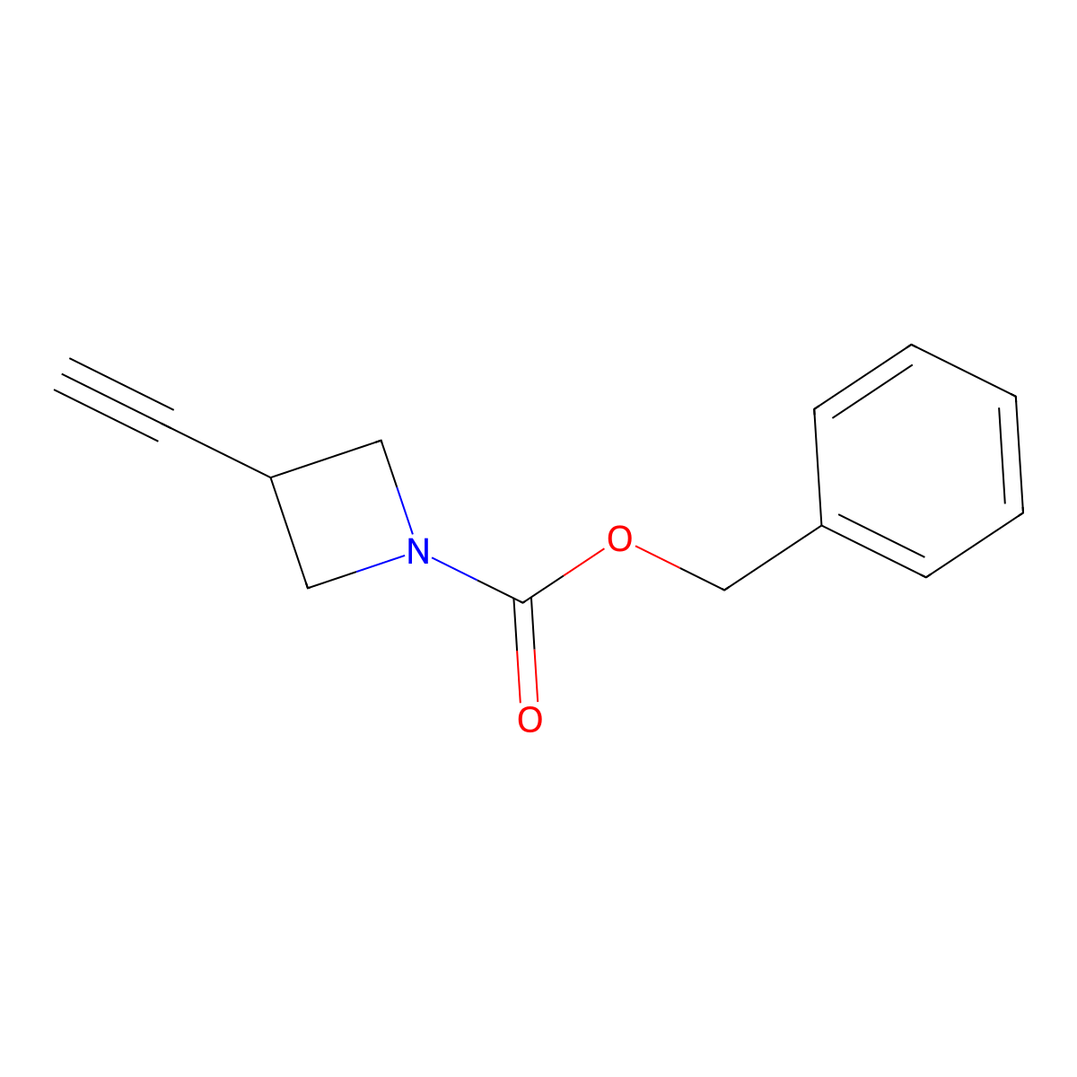 Benzyl 3-ethynylazetidine-1-carboxylate molecular structure, CAS 1824019-69-3