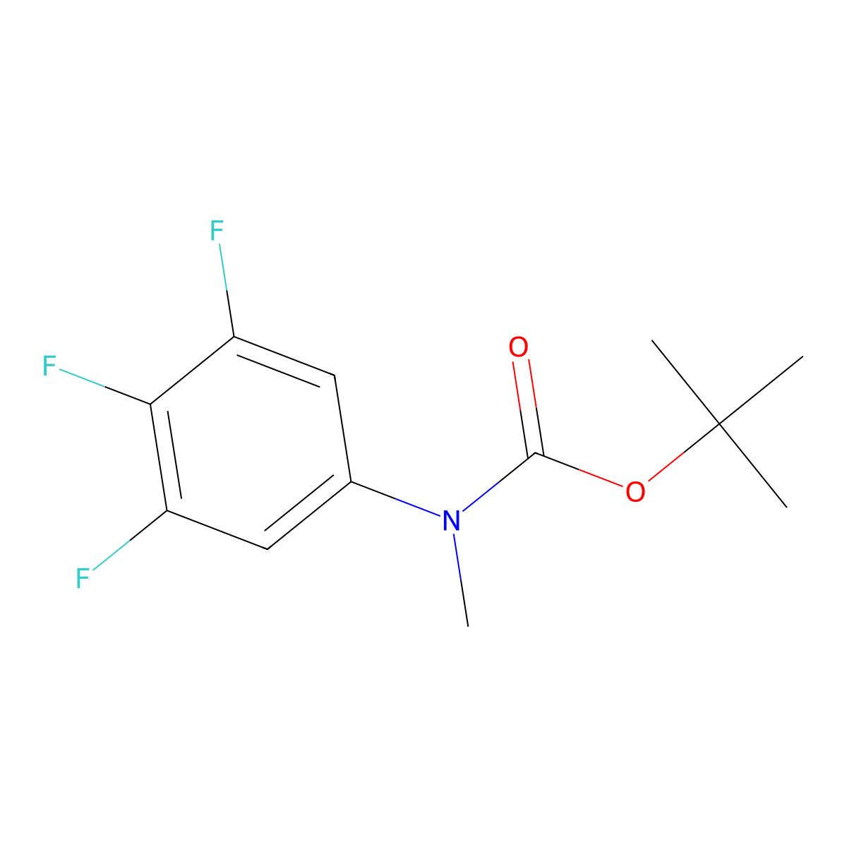 tert-Butyl methyl(3,4,5-trifluorophenyl)carbamate molecular structure, CAS 1824021-63-7