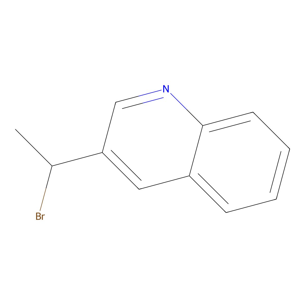 3-(1-Bromoethyl)quinoline molecular structure, CAS 1824027-43-1