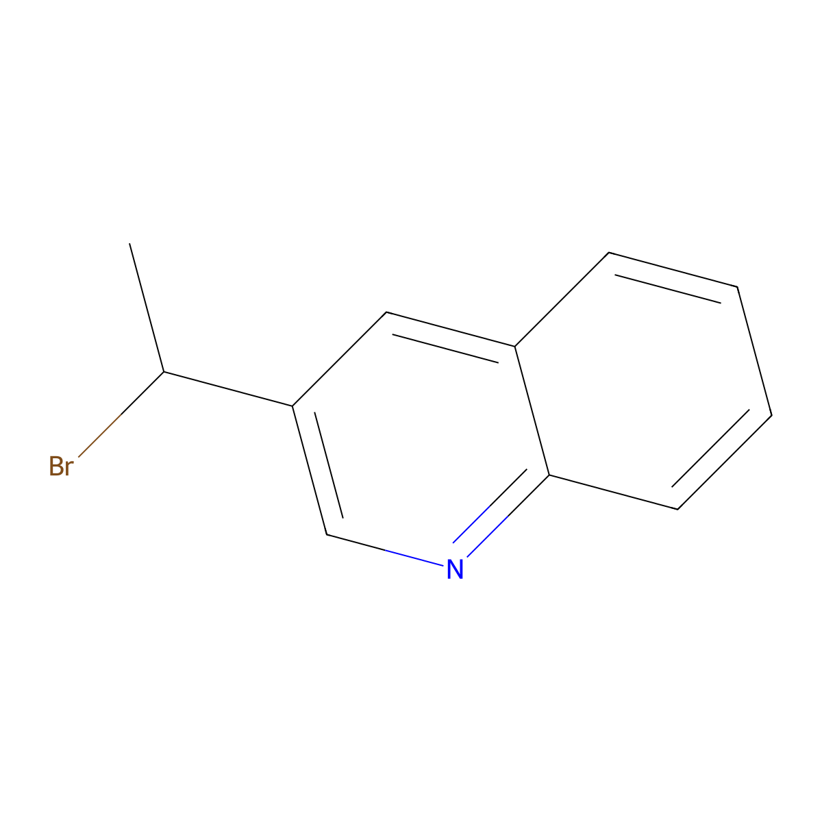 3-(1-Bromoethyl)quinoline molecular structure, CAS 1824027-43-1