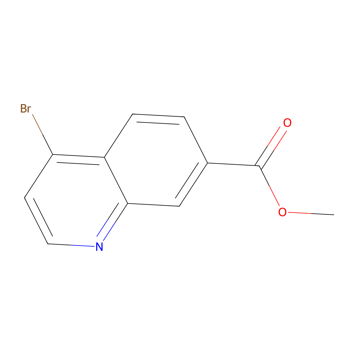 Methyl 4-bromoquinoline-7-carboxylate molecular structure, CAS 1824048-33-0