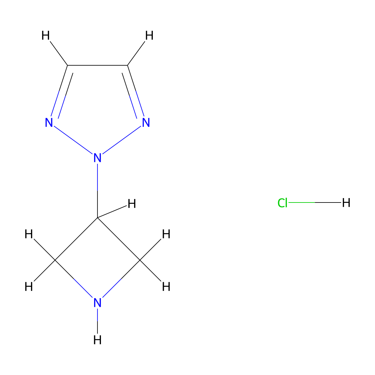 2-(azetidin-3-yl)-2H-1,2,3-triazole hydrochloride molecular structure, CAS 1824048-87-4