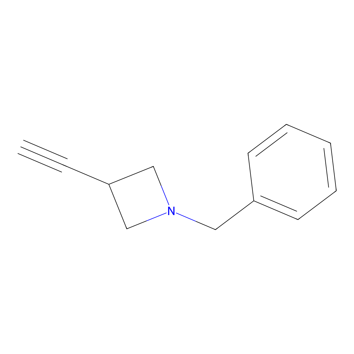 1-Benzyl-3-ethynylazetidine molecular structure, CAS 1824049-58-2