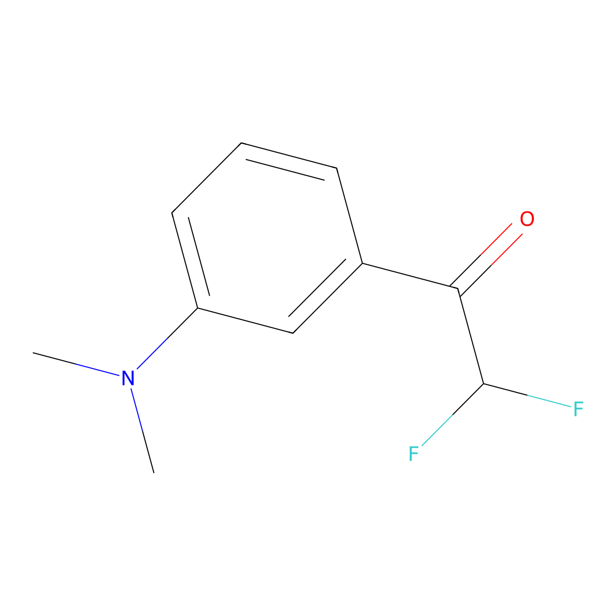 1-(3-Dimethylamino-phenyl)-2,2-difluoro-ethanone molecular structure, CAS 1824050-13-6