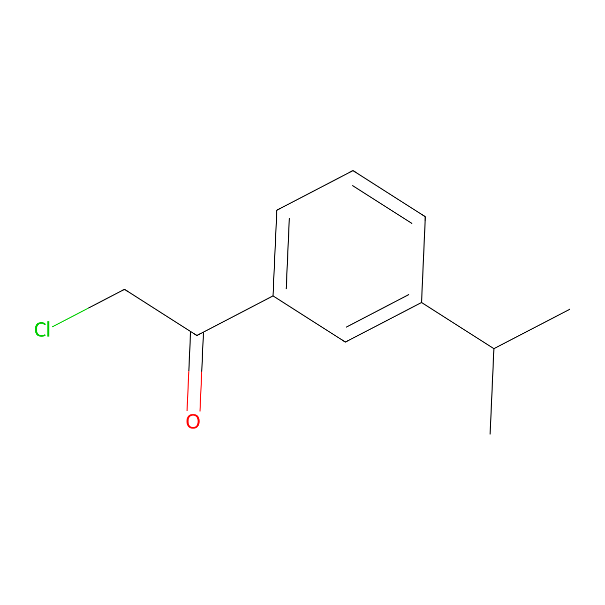 2-Chloro-1-[3-(propan-2-yl)phenyl]ethan-1-one molecular structure, CAS 1824050-46-5