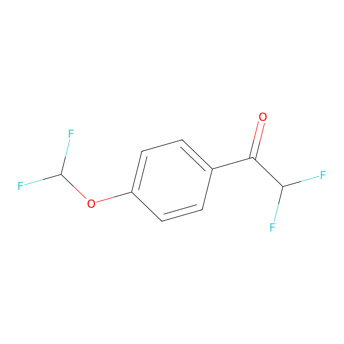 1-(4-Difluoromethoxy-phenyl)-2,2-difluoro-ethanone molecular structure, CAS 1824050-82-9