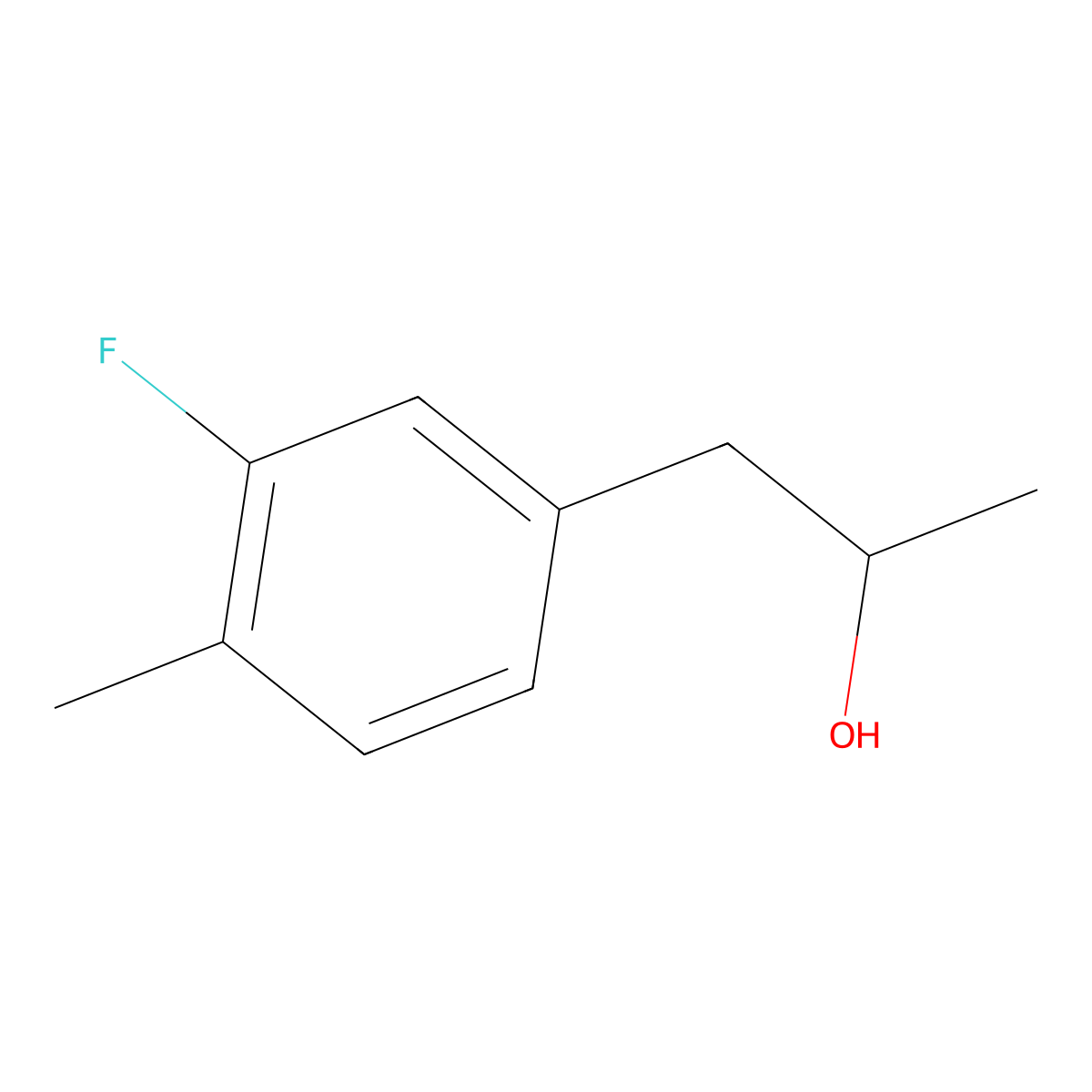 1-(3-Fluoro-4-methylphenyl)-2-propanol molecular structure, CAS 1824051-12-8