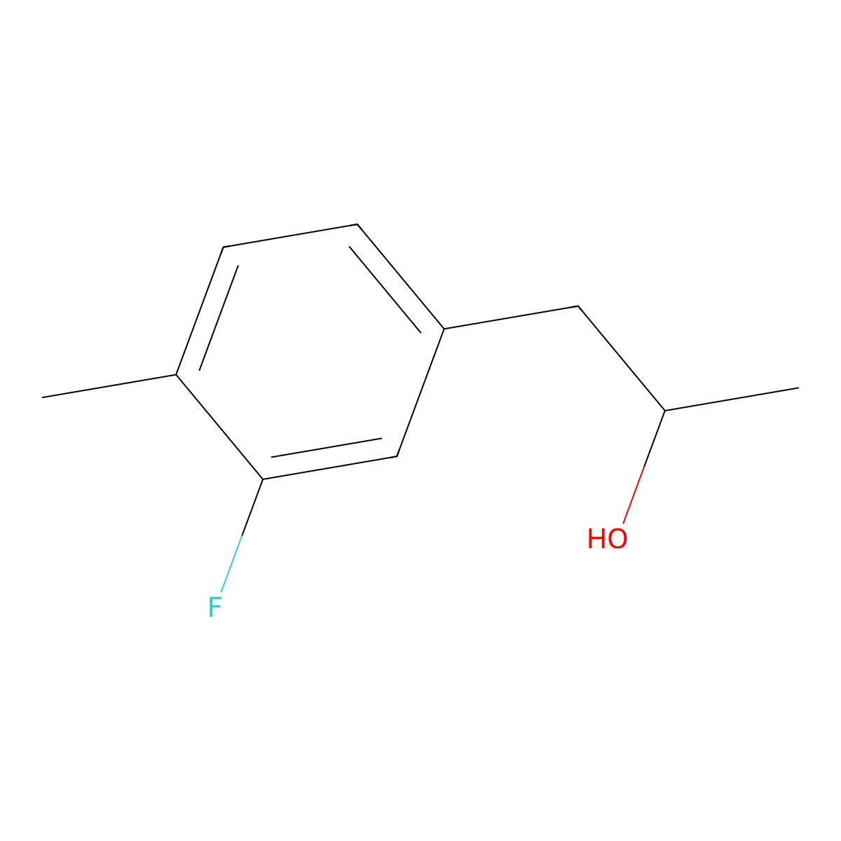 1-(3-Fluoro-4-methylphenyl)-2-propanol molecular structure, CAS 1824051-12-8