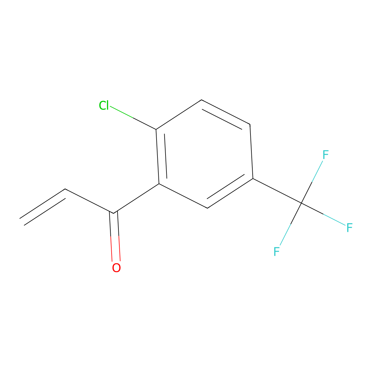 1-[2-Chloro-5-(trifluoromethyl)phenyl]prop-2-en-1-one molecular structure, CAS 1824051-15-1
