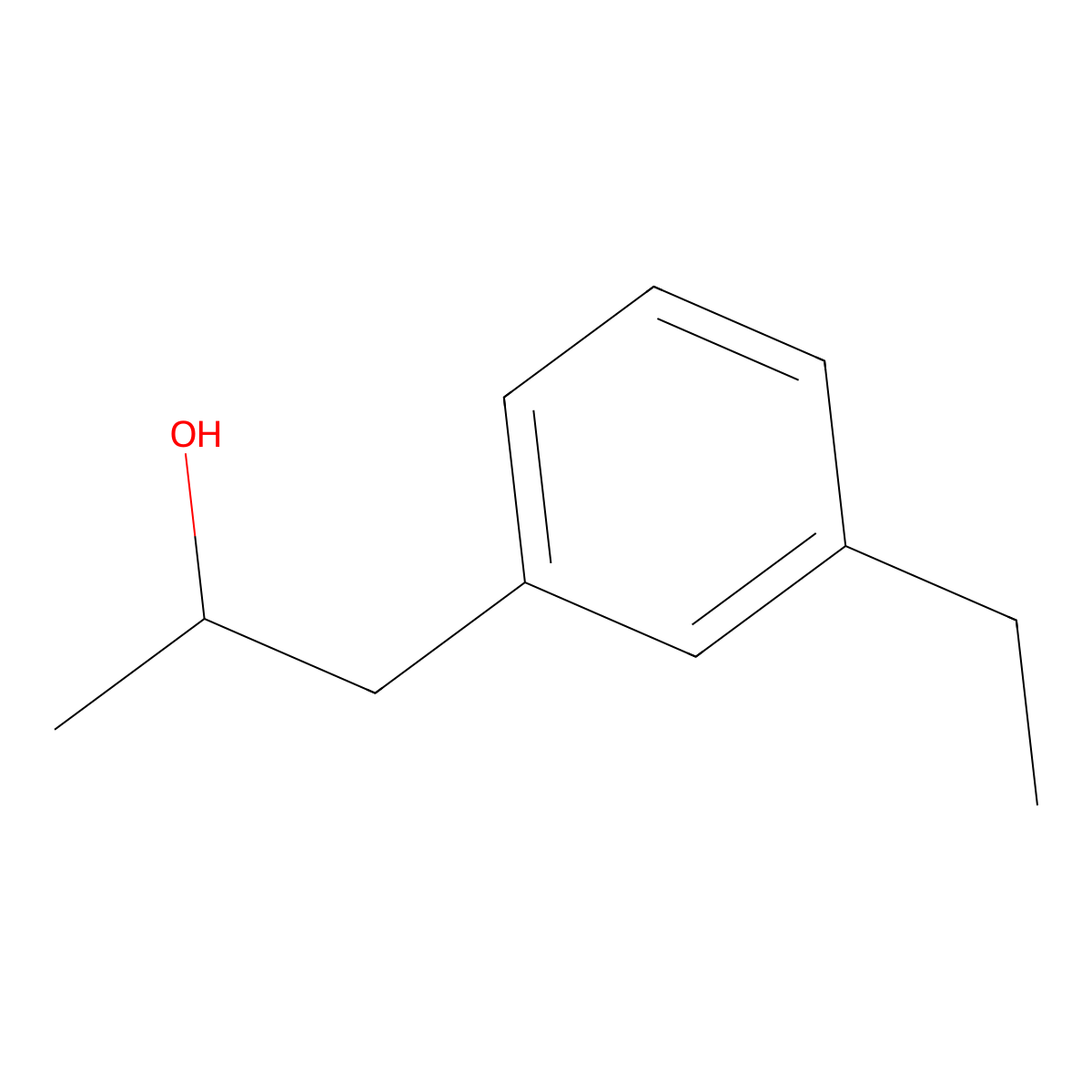 1-(3-Ethylphenyl)propan-2-ol molecular structure, CAS 1824051-17-3