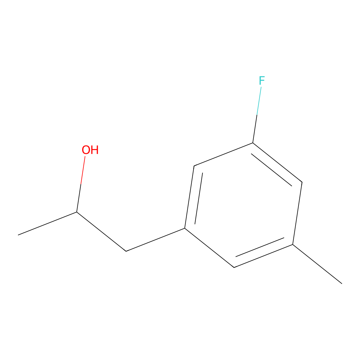 1-(3-Fluoro-5-methylphenyl)-2-propanol molecular structure, CAS 1824051-30-0