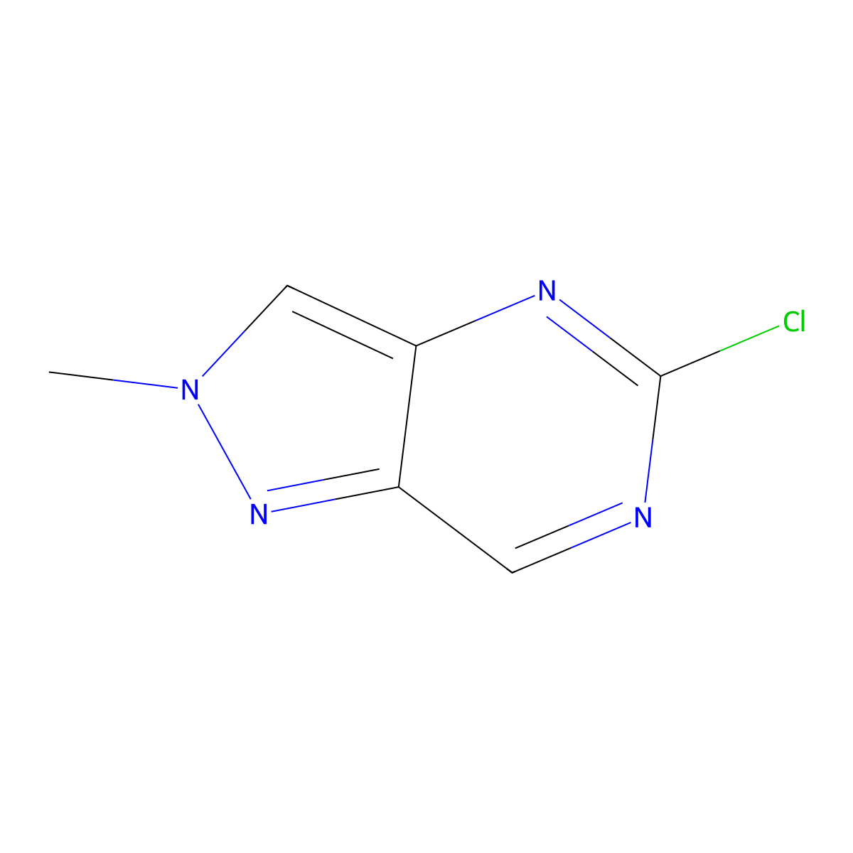 5-Chloro-2-methyl-2H-pyrazolo[4,3-d]pyrimidine molecular structure, CAS 1824051-49-1