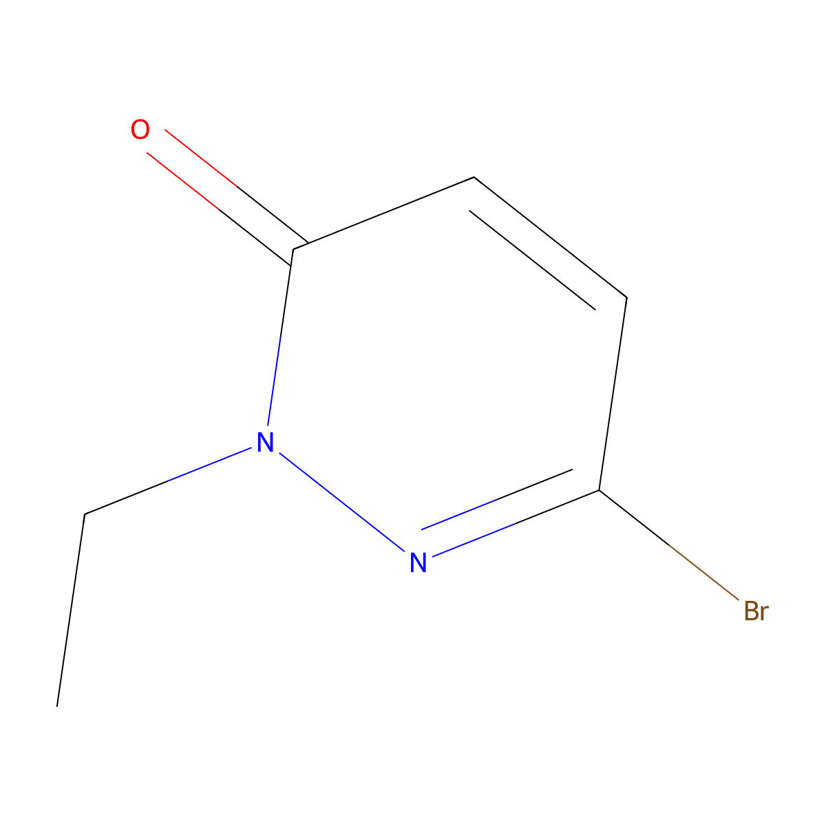 6-Bromo-2-ethylpyridazin-3(2H)-one molecular structure, CAS 1824051-74-2