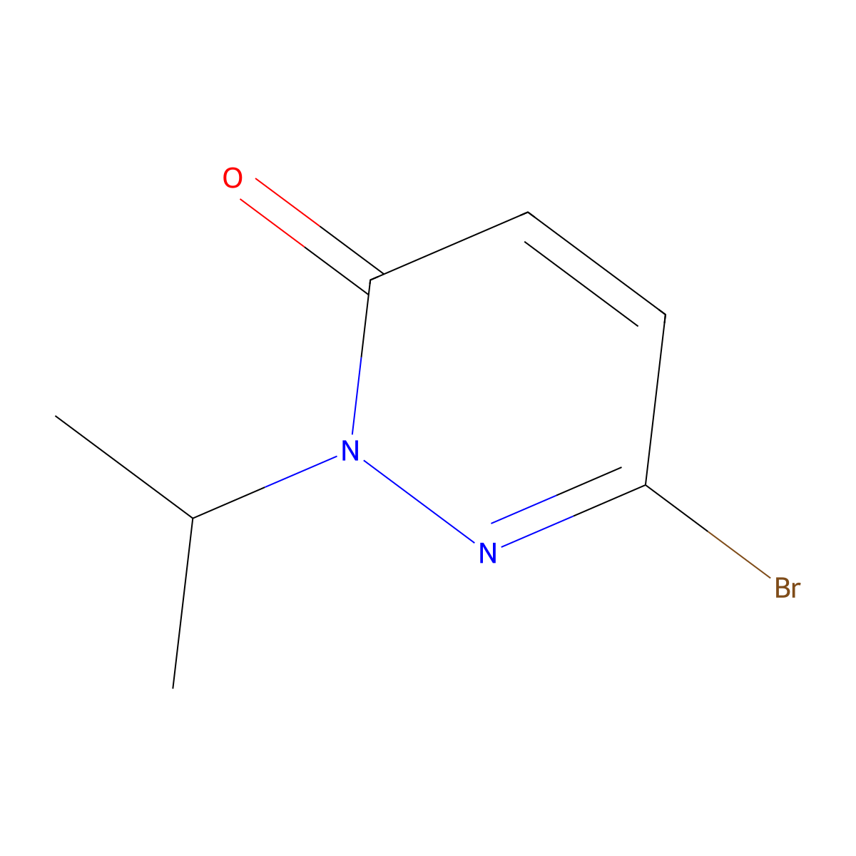 6-Bromo-2-isopropylpyridazin-3(2H)-one molecular structure, CAS 1824051-81-1