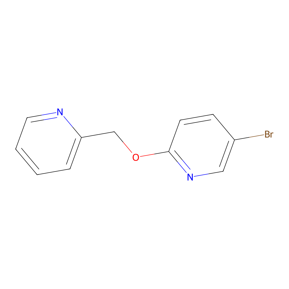 5-Bromo-2-(pyridin-2-ylmethoxy)pyridine molecular structure, CAS 1824053-07-7