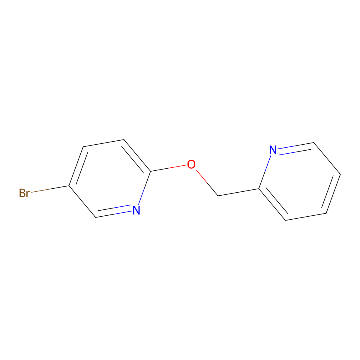 5-Bromo-2-(pyridin-2-ylmethoxy)pyridine molecular structure, CAS 1824053-07-7