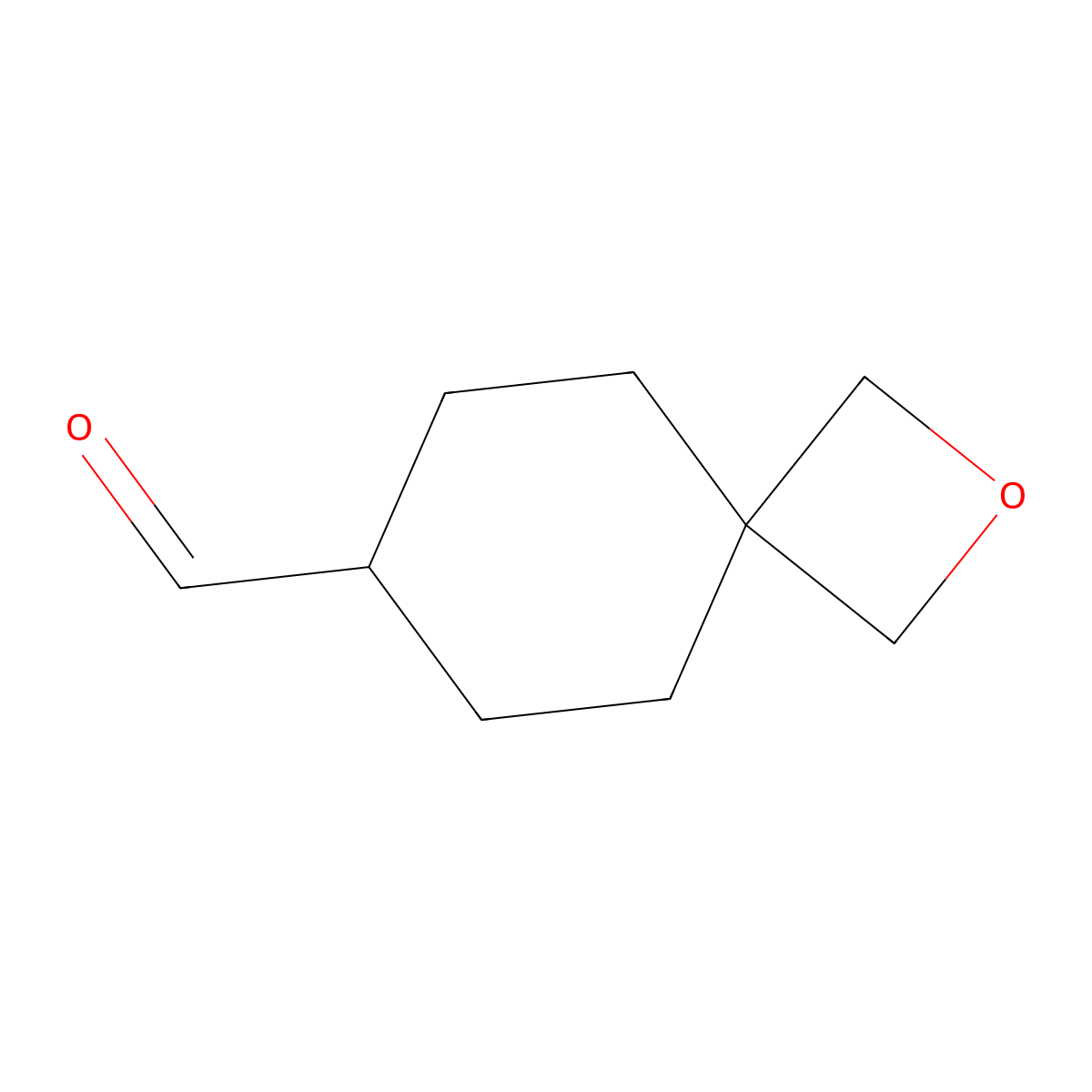 2-Oxaspiro[3.5]nonane-7-carbaldehyde molecular structure, CAS 1824054-35-4