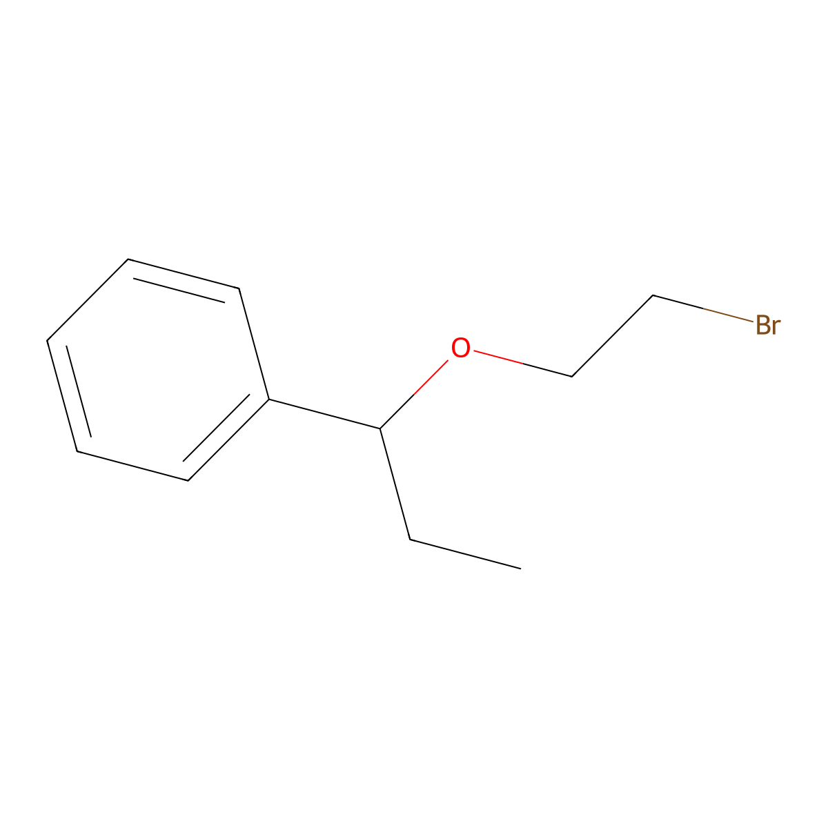 [1-(2-Bromoethoxy)propyl]benzene molecular structure, CAS 1824054-90-1