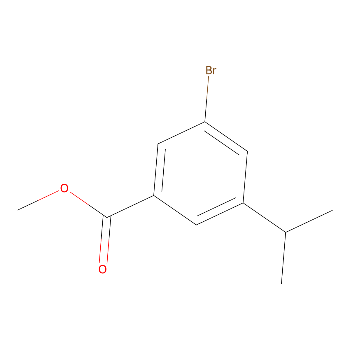 Methyl 3-bromo-5-isopropylbenzoate molecular structure, CAS 1824056-61-2