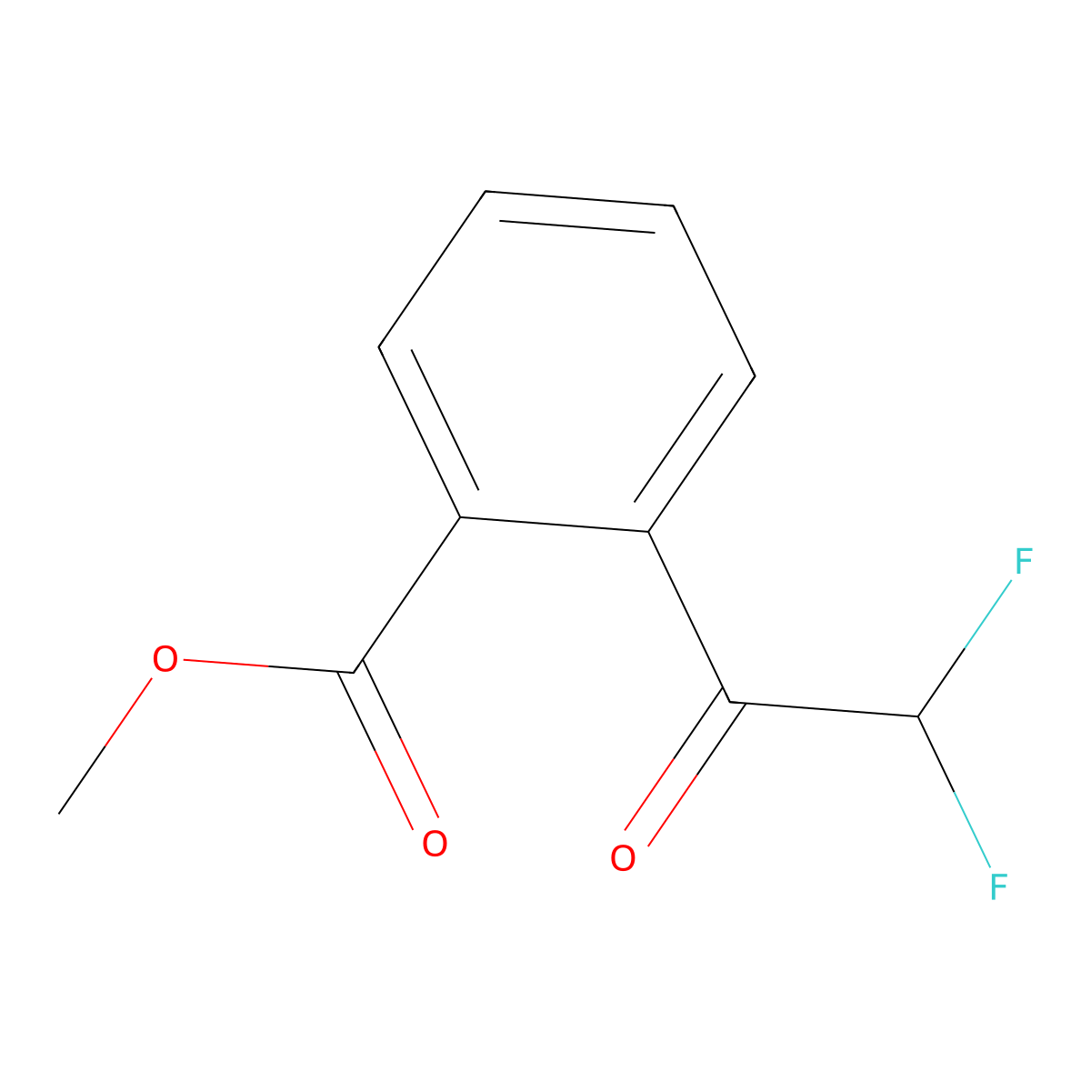 Methyl 2-(2,2-difluoroacetyl)benzoate molecular structure, CAS 1824057-25-1