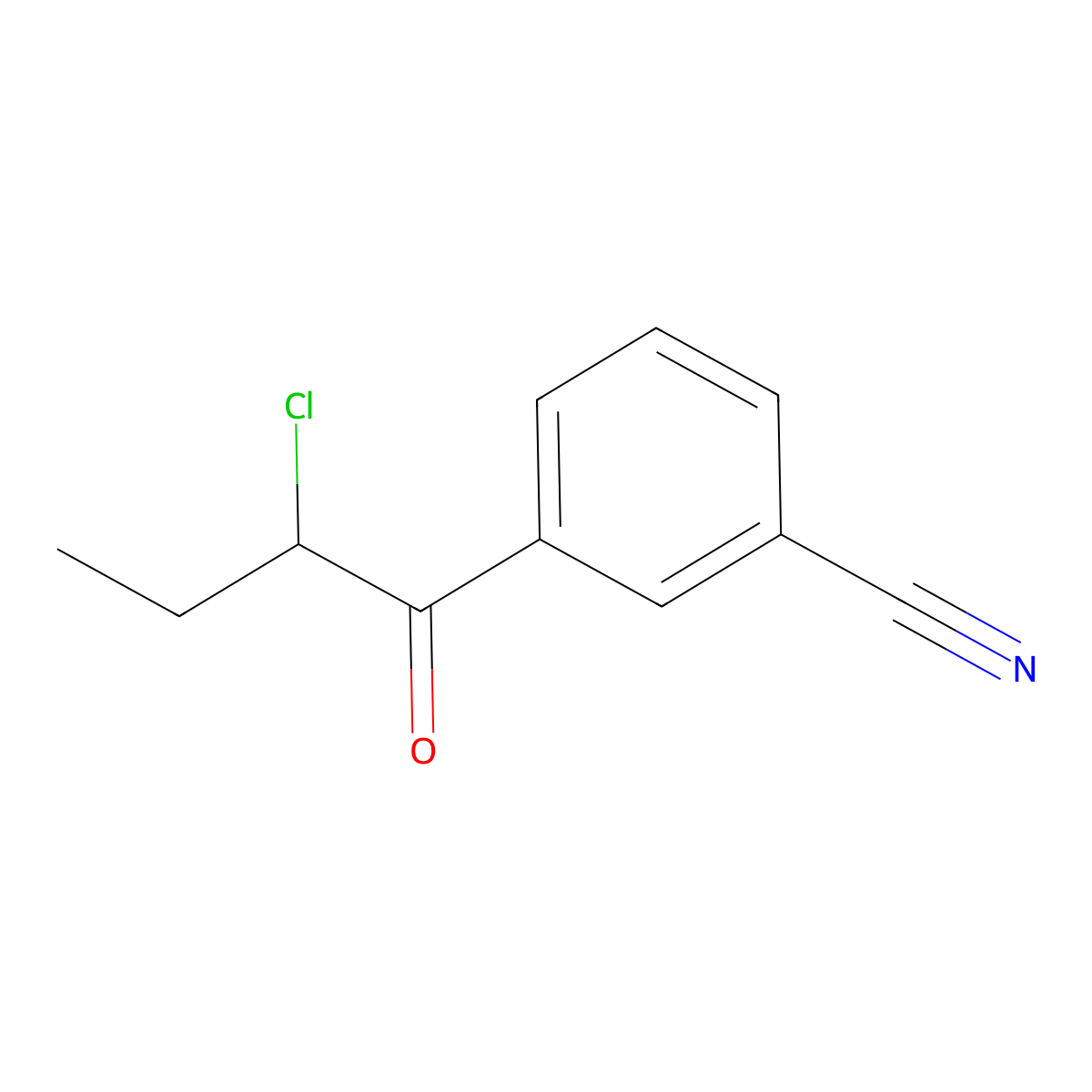 3-(2-Chlorobutanoyl)benzonitrile molecular structure, CAS 1824060-49-2