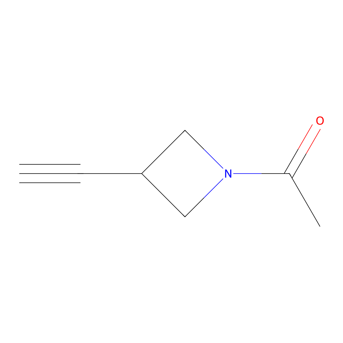 1-(3-Ethynylazetidin-1-yl)ethan-1-one molecular structure, CAS 1824062-27-2