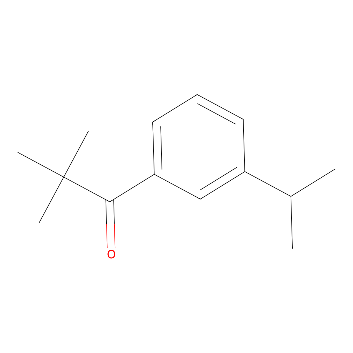 2,2-Dimethyl-1-[3-(1-methylethyl)phenyl]-1-propanone molecular structure, CAS 1824062-44-3