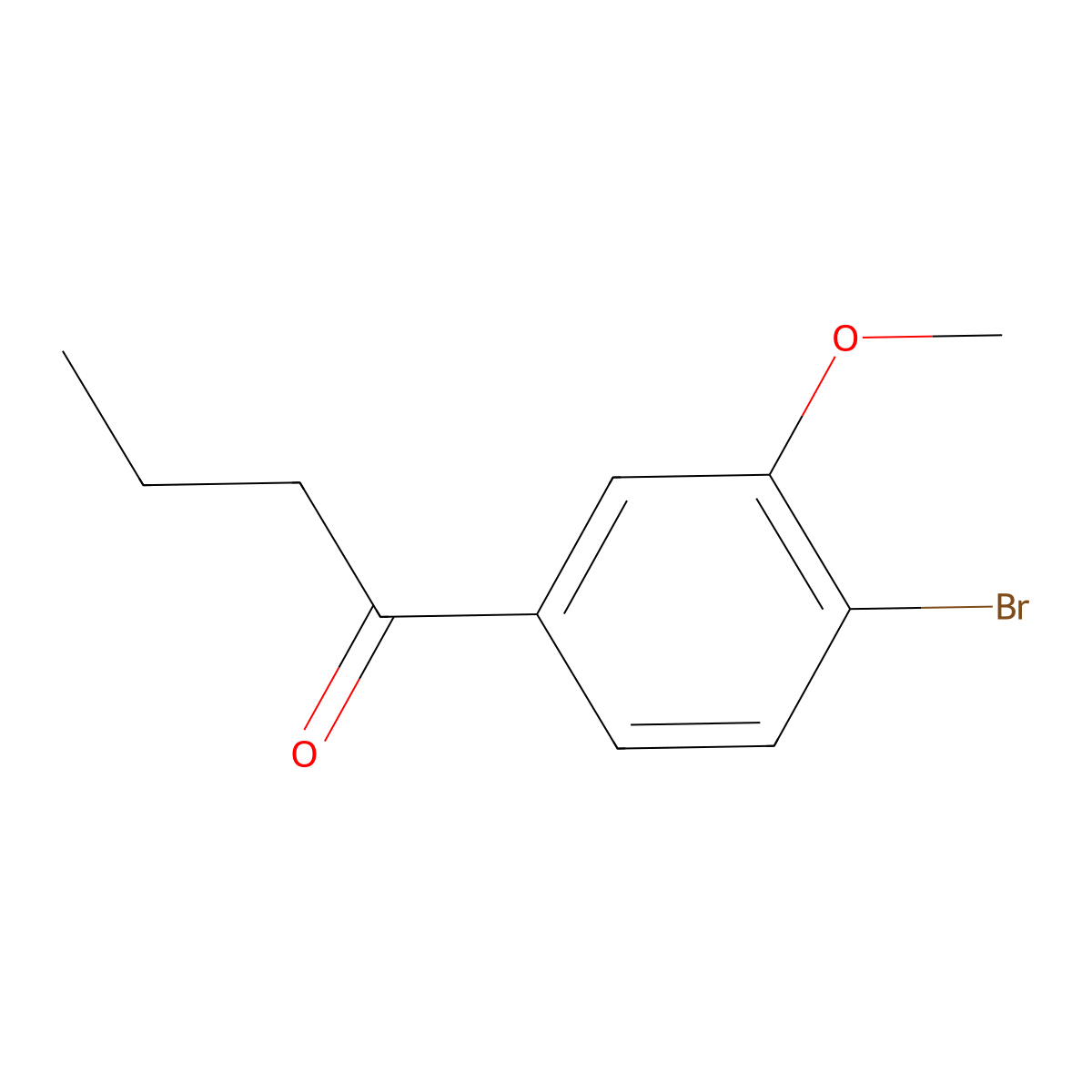 1-(4-Bromo-3-methoxyphenyl)butan-1-one molecular structure, CAS 1824063-73-1