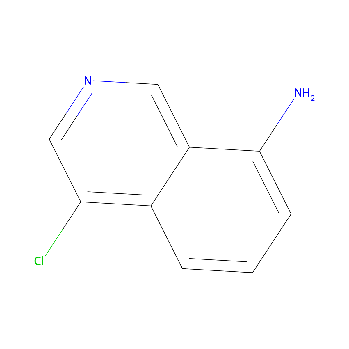4-Chloroisoquinolin-8-amine molecular structure, CAS 1824065-49-7