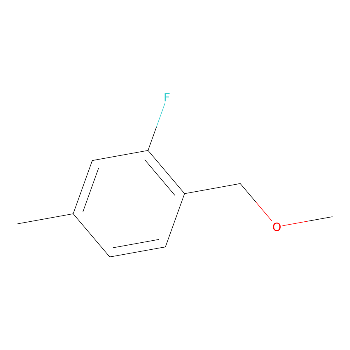 2-Fluoro-1-(methoxymethyl)-4-methylbenzene molecular structure, CAS 1824065-67-9